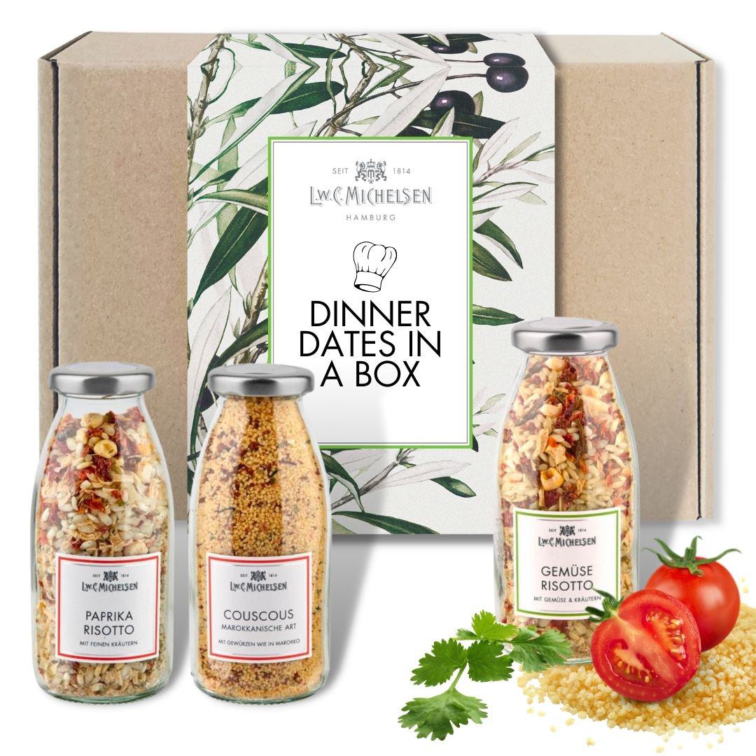 Geschenkbox 'Dinner Dates in a Box' – Perfekt für romantische Abende