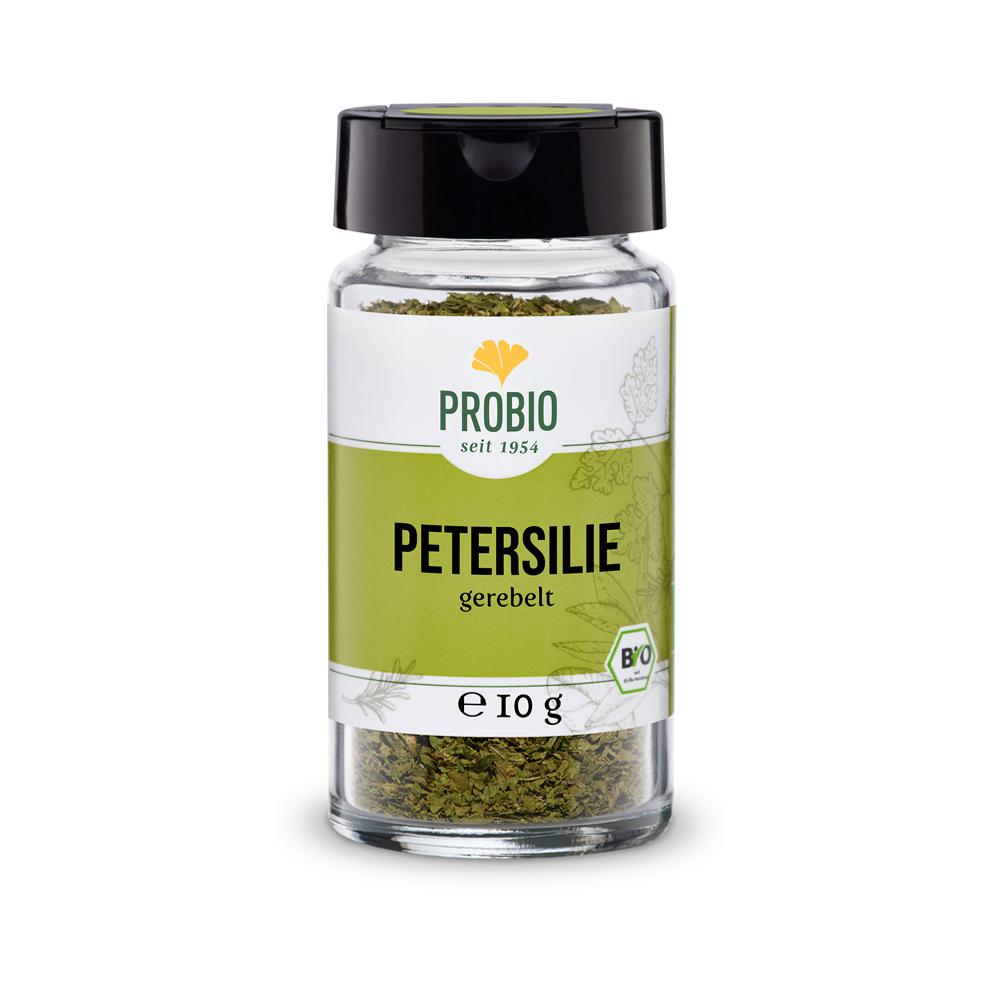 Probio: Petersilie gerebelt 10g Glas (BIO): Unsere PROBIO Petersilie gerebelt im 10g Glas ist ein wahres Multitalent in der...