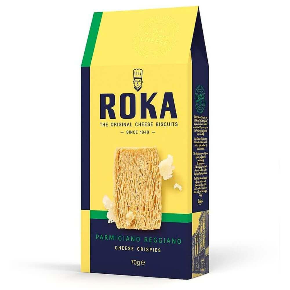 Roka: Käsegebäck mit Parmigiano Reggiano 70g: Unser Roka Käsegebäck ist ein wahres Meisterwerk der Feinkost. Hergestellt aus...