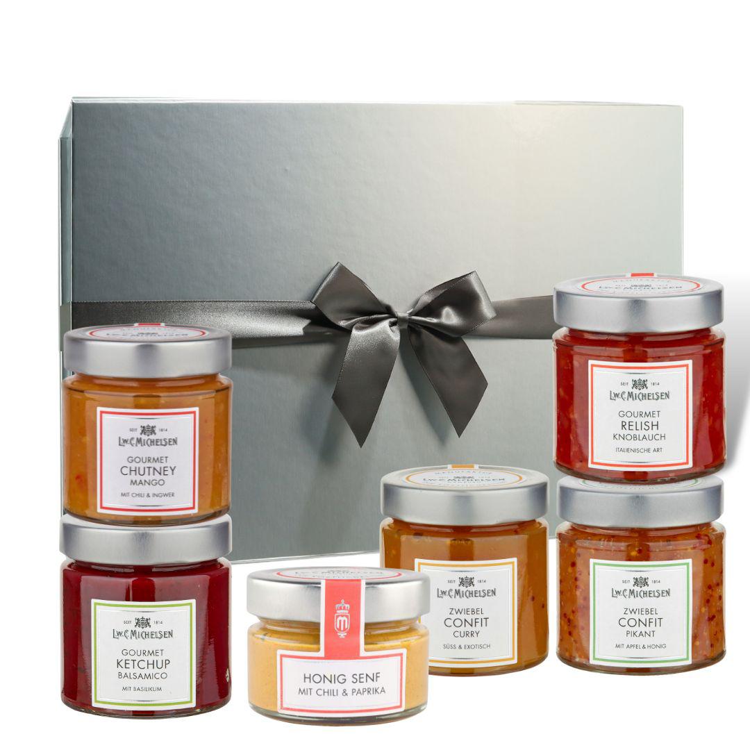 Zum Käsefondue - Geschenkbox: Feinste Begleiter für gesellige Käseabende