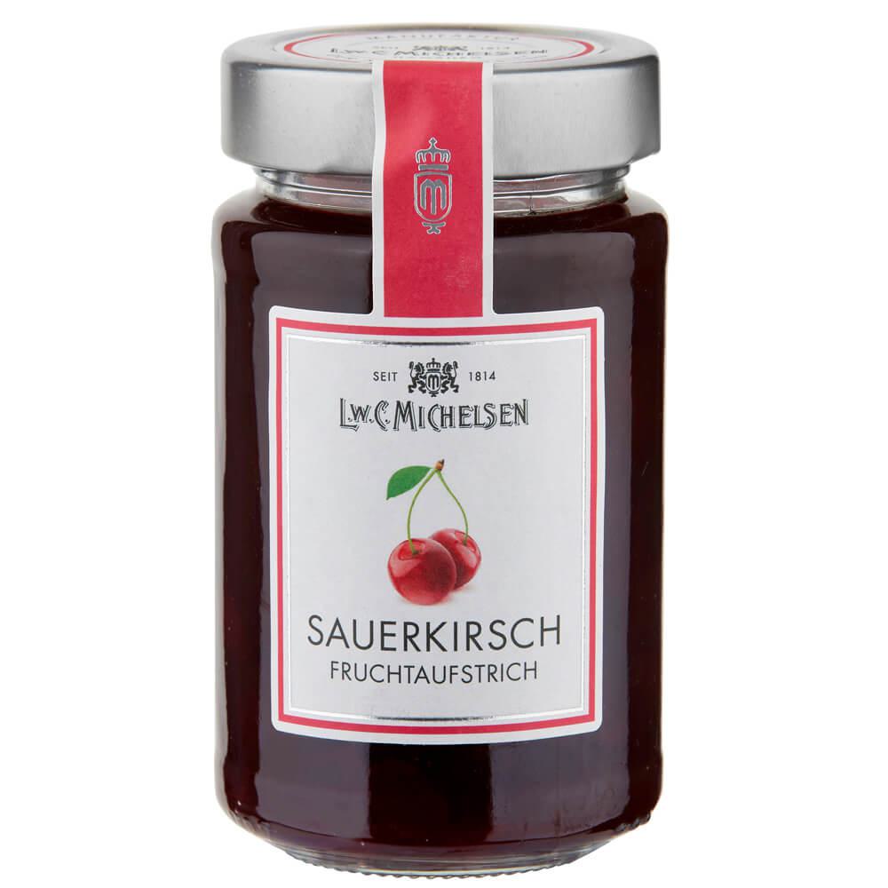 Sauerkirsch Fruchtaufstrich: Unser Sauerkirsch Fruchtaufstrich ist ein wahres Meisterwerk der Feinkostkunst. Seit 1814 steht...