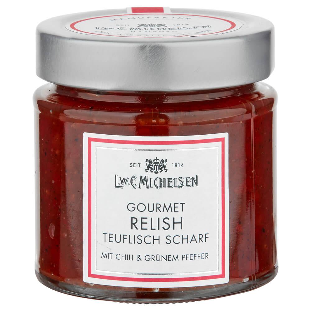 Gourmet Teufels-Relish: Das L.W.C. Michelsen Teufels Gourmet Relish ist eine wahre Geschmacksexplosion. 

Hergestellt aus...