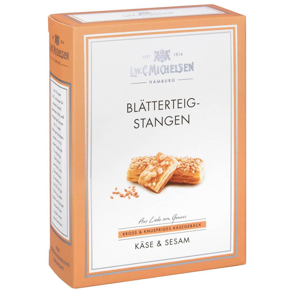 Blätterteigstangen mit Käse & Sesam: Tauchen Sie ein in die Welt des feinen Genusses mit unseren Blätterteigstangen mit Käse...