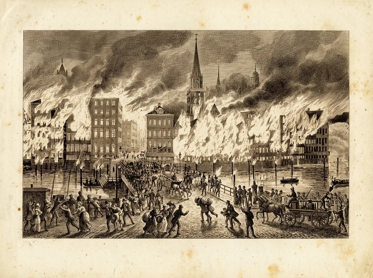 Der Große Brand Hamburg 1842