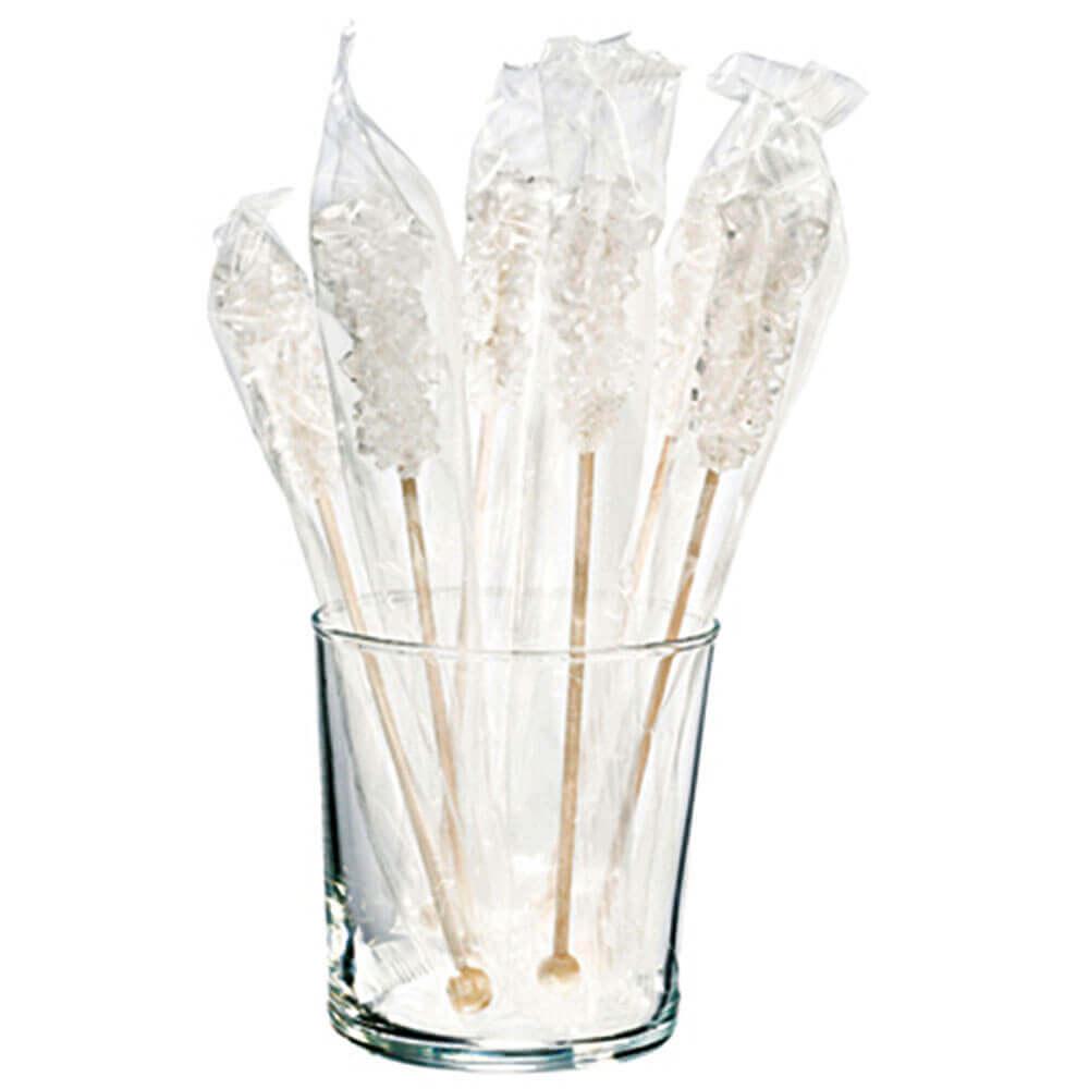 Kandis-Sticks verpackt -weiss-: Tauchen Sie ein in die Welt des feinen Teegenusses mit unseren weißen Kandis-Sticks aus der...