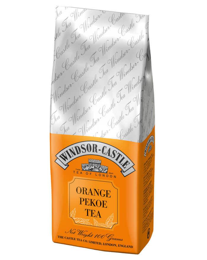 Windsor-Castle: Orange Pekoe Tea 100g Tüte: Entdecken Sie die Traditionsmischung Windsor-Castle: Orange Pekoe Tea in der...