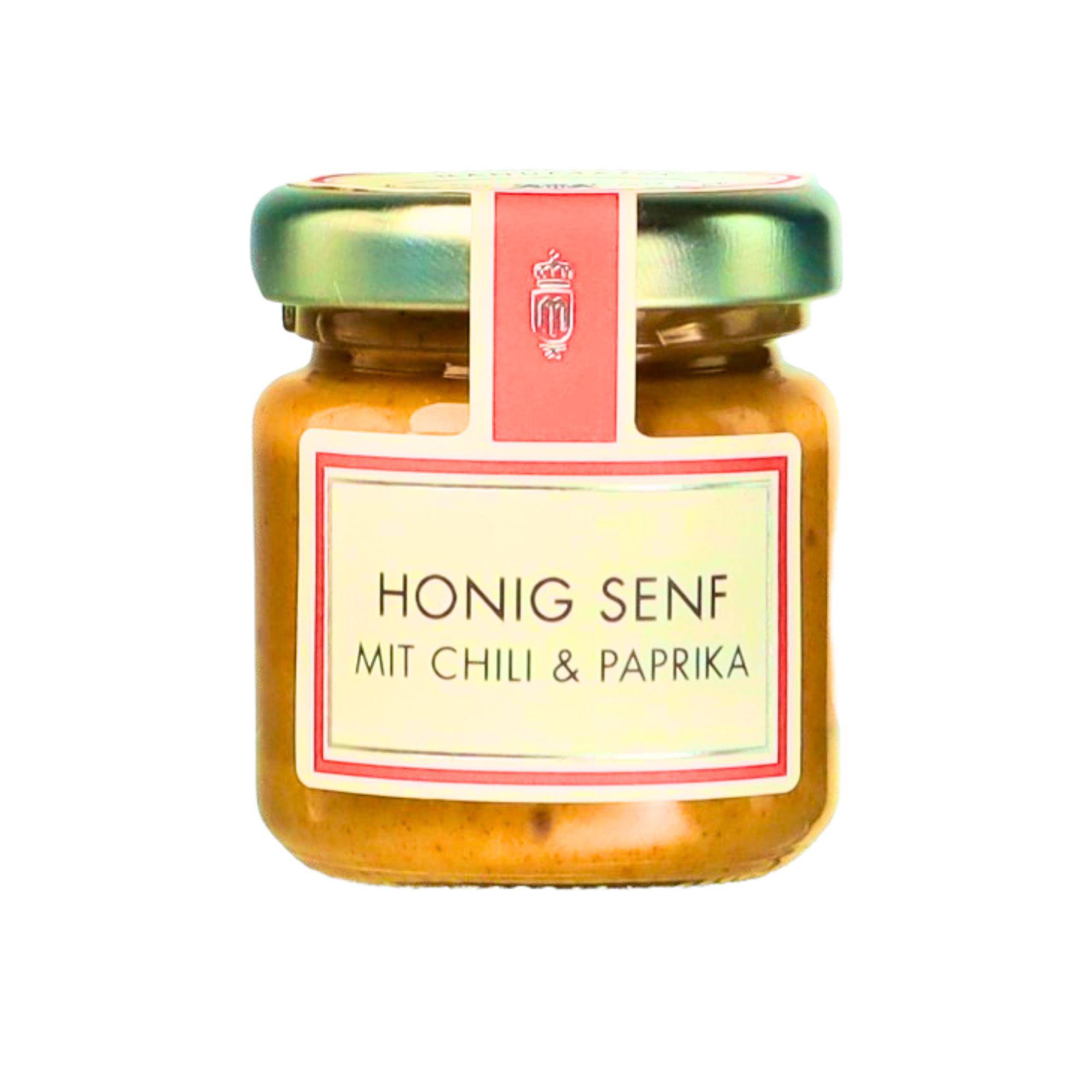 Chili & Paprika Senf - Probigröße: Feurig und würzig – für intensive Geschmackserlebnisse.