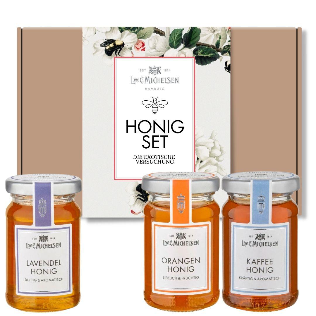 3er Set Honig No. 2 - Geschenk-Schachtel: Honigvielfalt für süße Entdeckungsreisen