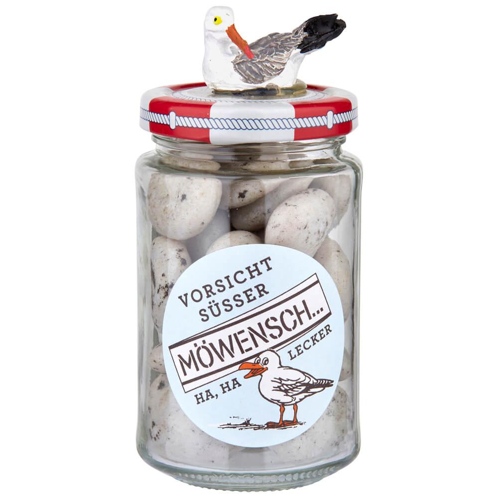 Süßer Möwen-Schiss -Möwe-: Tauchen Sie ein in die Welt des Genusses mit unseren exquisiten Dragées, die getrocknete...