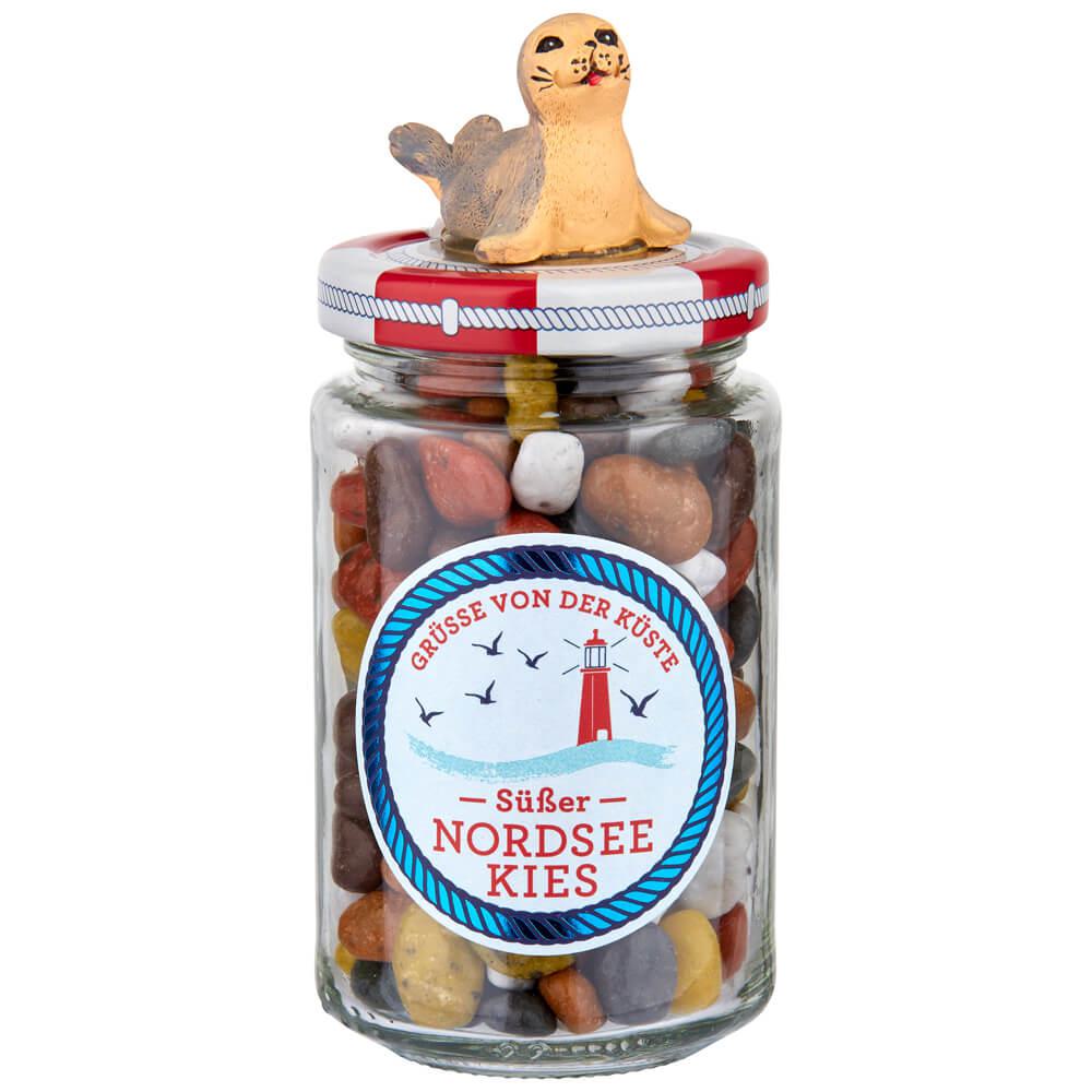Süßer Nordsee-Kies -Seehund-: Entdecken Sie den süßen Nordsee-Kies -Seehund-, eine exquisite Leckerei aus dem hohen Norden....