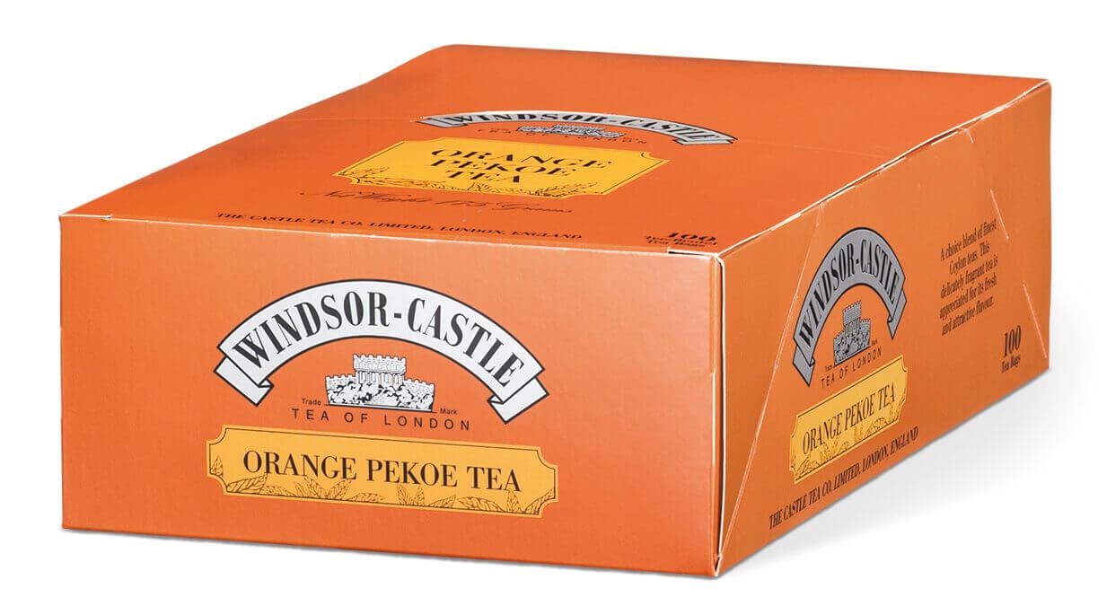 Windsor-Castle: Orange Pekoe Tea 100 Beutel: Entdecken Sie den Windsor Castle Orange Pekoe Tea, eine exquisite Mischung, die...
