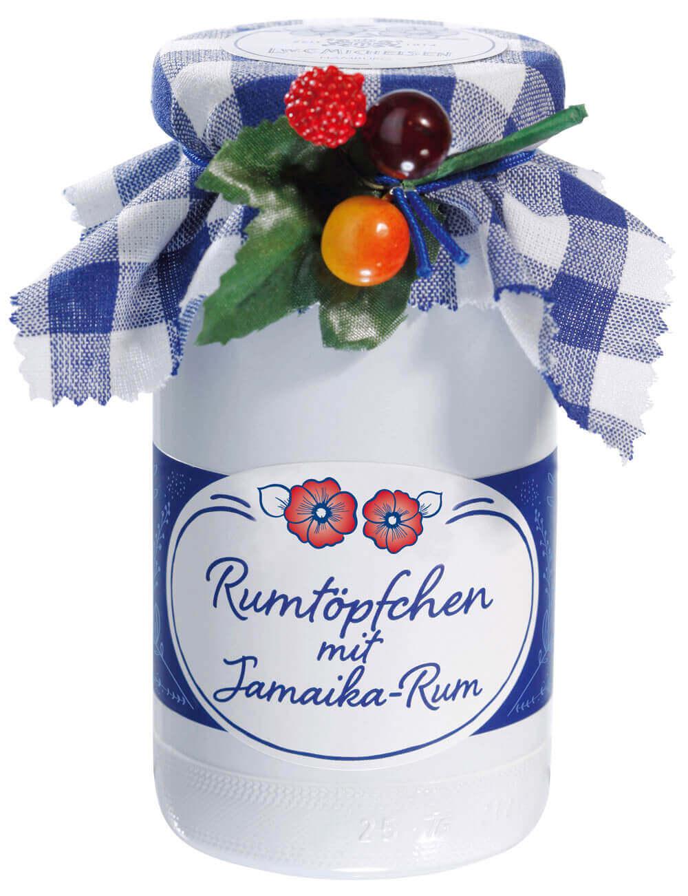 Mamas Rumkirschen - groß: Sauerkirschen mit Vanille in Rum verfeinert, ideal als Dessert oder Topping für Eis