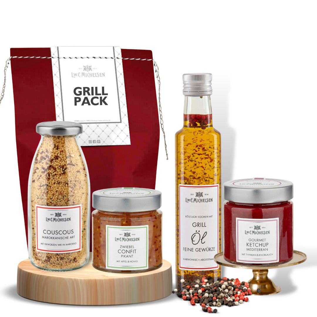 Zum Grillen - Geschenktüte: Feinkostfreuden für Grillmeister und BBQ-Fans