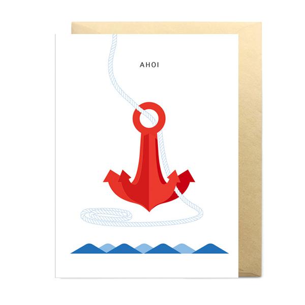 3D Klappkarte Ahoi Anker
