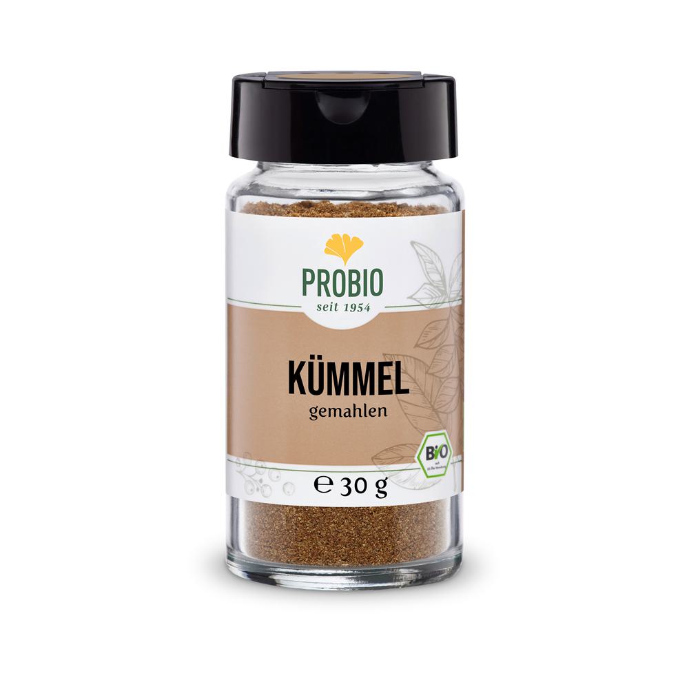 Probio: Kümmel gemahlen 30g Glas (BIO): Unser gemahlener Kümmel im 30g Glas aus der PROBIO-Serie verleiht Ihren Gerichten...