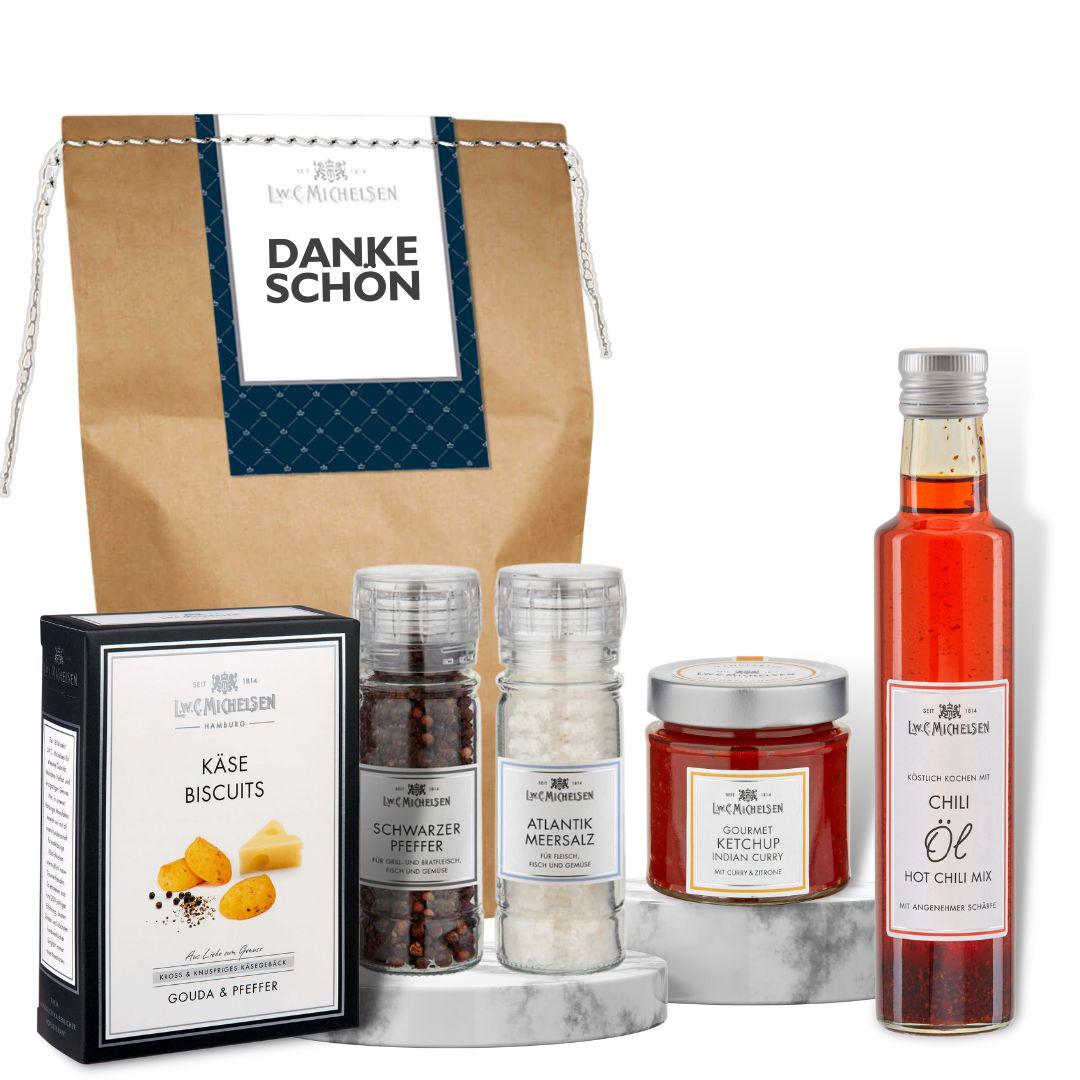 Danke schön - Geschenktüte: Feine Delikatessen als Dankeschön für besondere Menschen