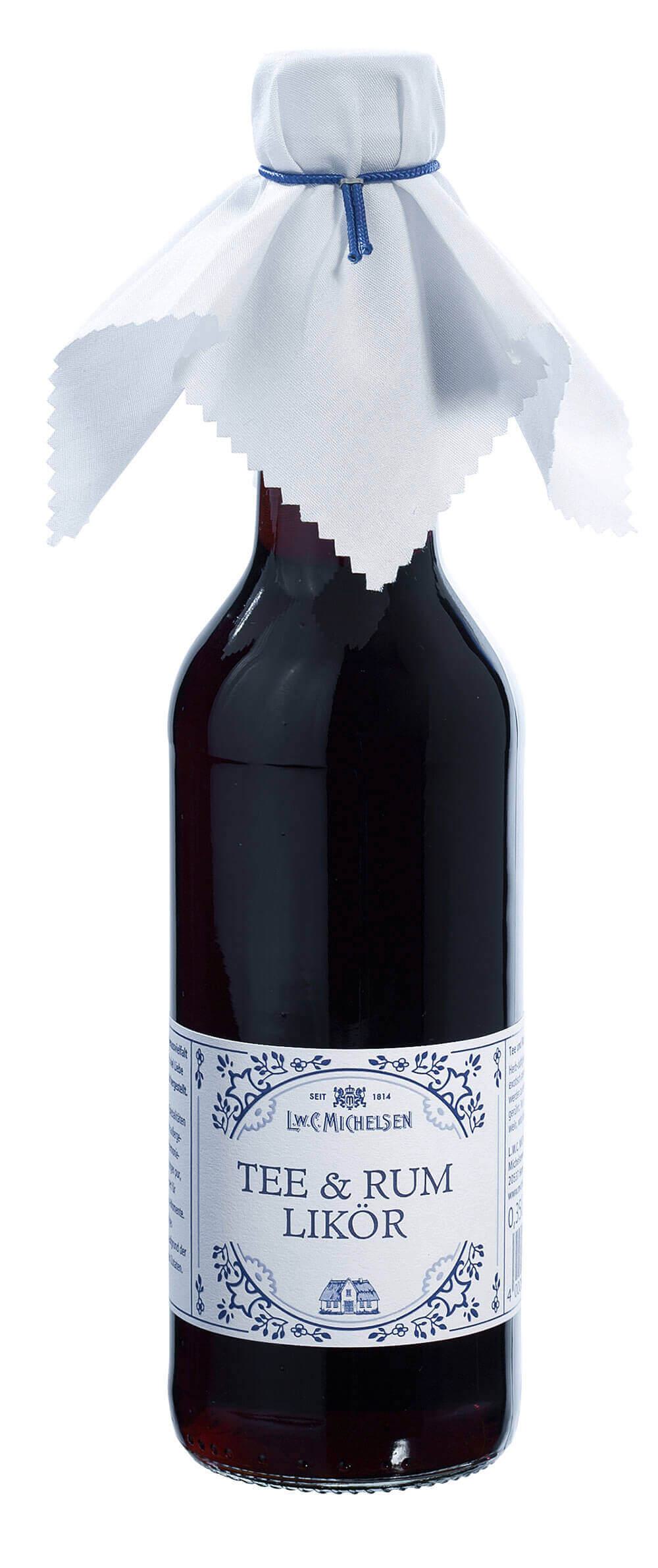 Landhaus Tee & Rum-Likör -gross-: Tauchen Sie ein in die Welt des Genusses mit unserem Landhaus Tee & Rum-Likör. Seit 1814...