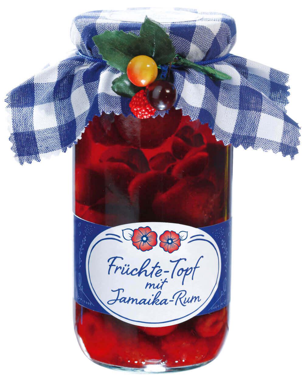 Mamas Rumkirschen - groß: Sauerkirschen mit Vanille in Rum verfeinert, ideal als Dessert oder Topping für Eis