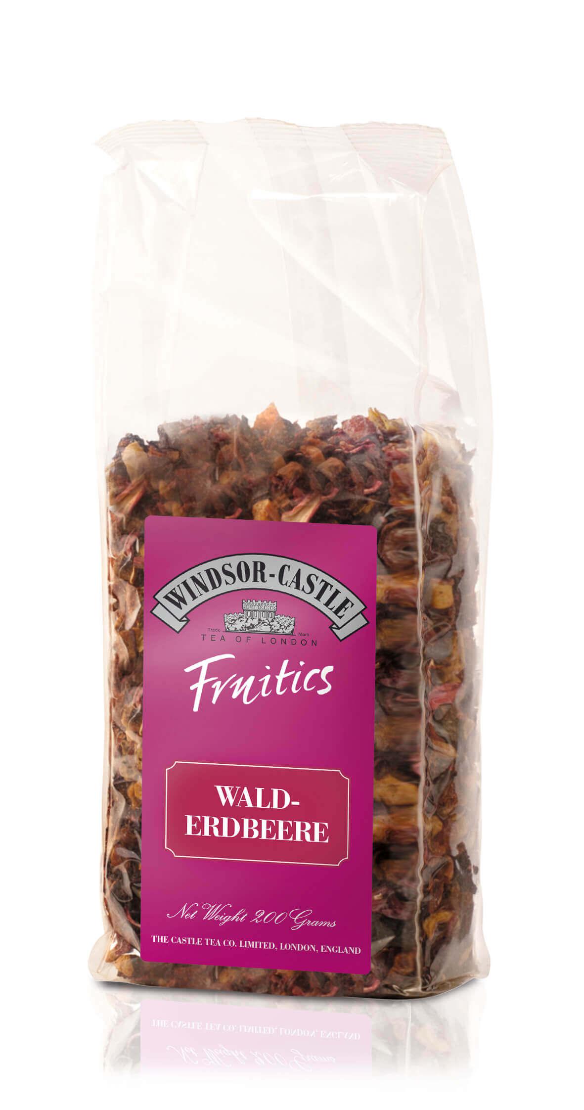 Windsor-Castle: Walderdbeere 200g Tüte: Entdecken Sie den Windsor-Castle Walderdbeere Früchtetee, ein wahres Meisterwerk für...