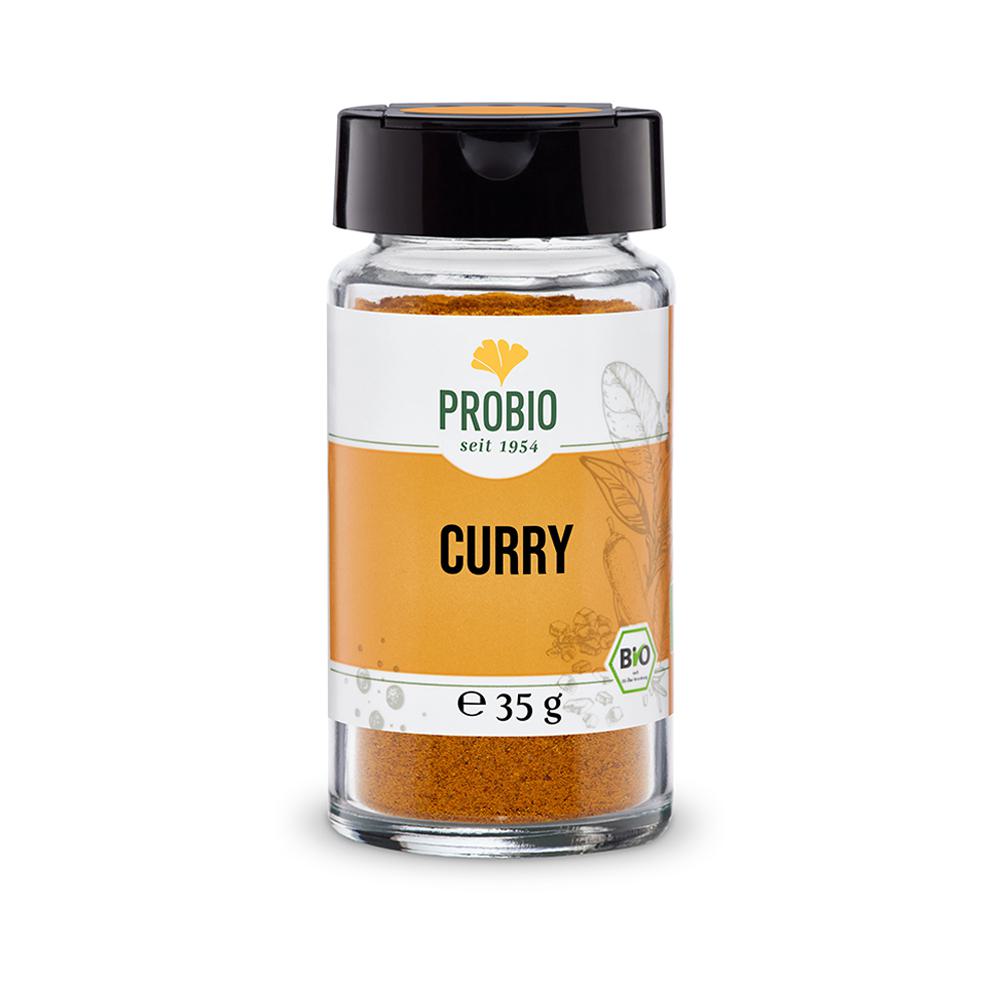 Probio: Curry 35g Glas (BIO): Unser PROBIO Curry im 35g Glas ist eine exquisite Mischung aus Kurkuma, Koriander, Paprika...
