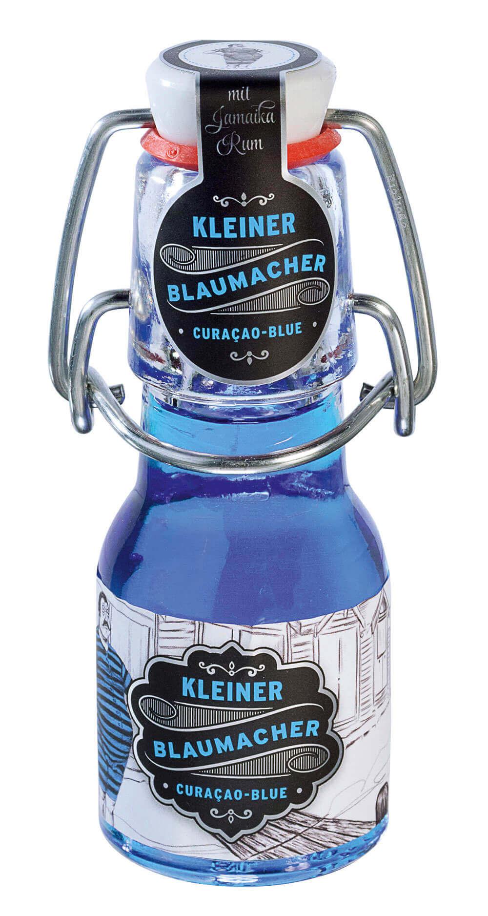 Kleiner Blaumacher -mini-: Entdecken Sie den "Kleinen Blaumacher -mini-", einen exquisiten Curaçao mit Rum, der durch seinen...