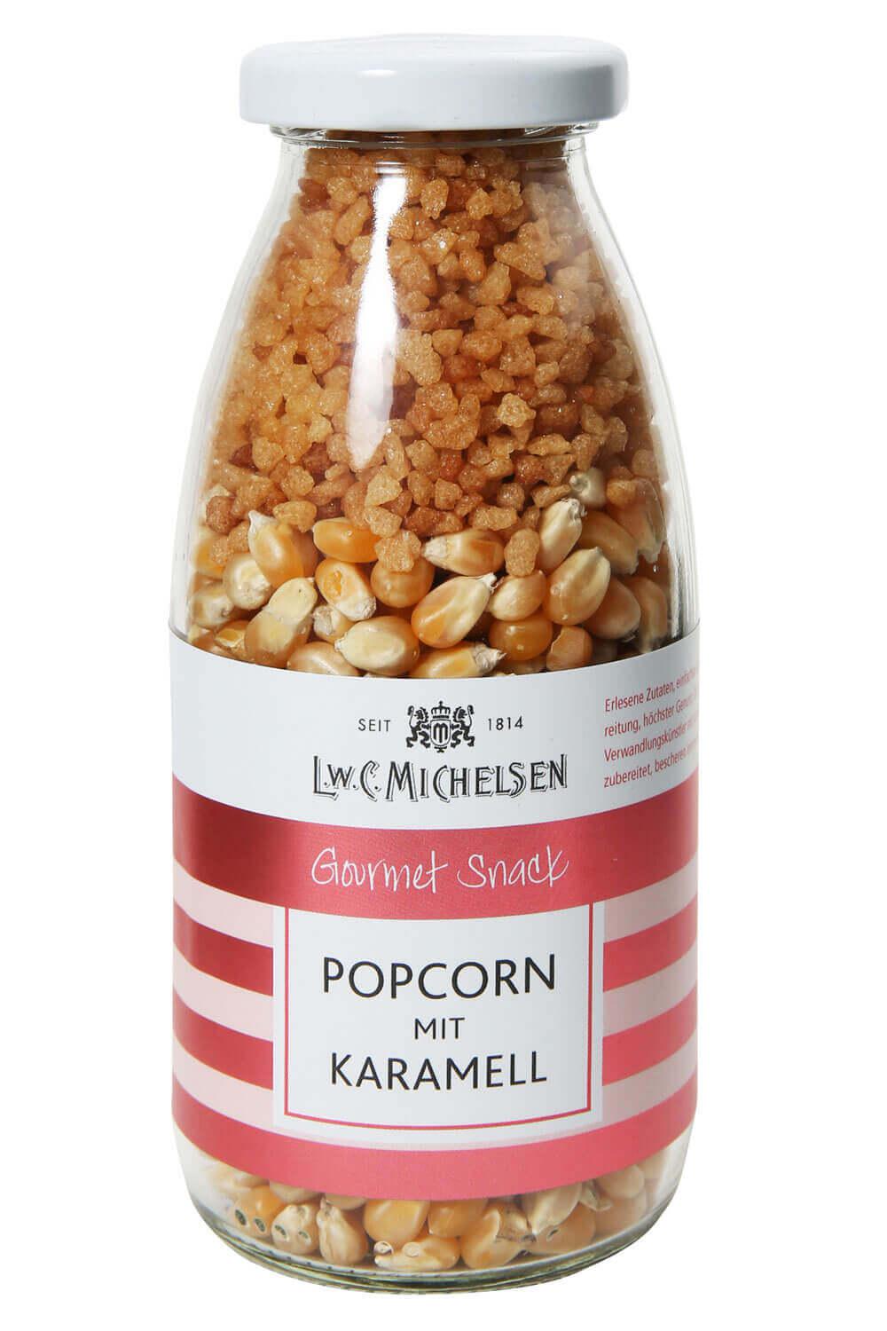 Karamell-Popcorn zum Selbermachen – Aromatisierter Popcorn im Glas