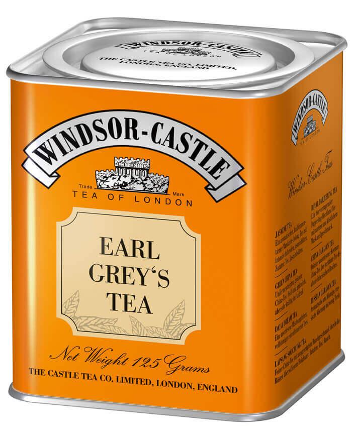 Windsor-Castle: Earl Grey's Tea 125g Dose: Entdecken Sie den Windsor-Castle Earl Grey's Tea in der 125g Dose – eine...