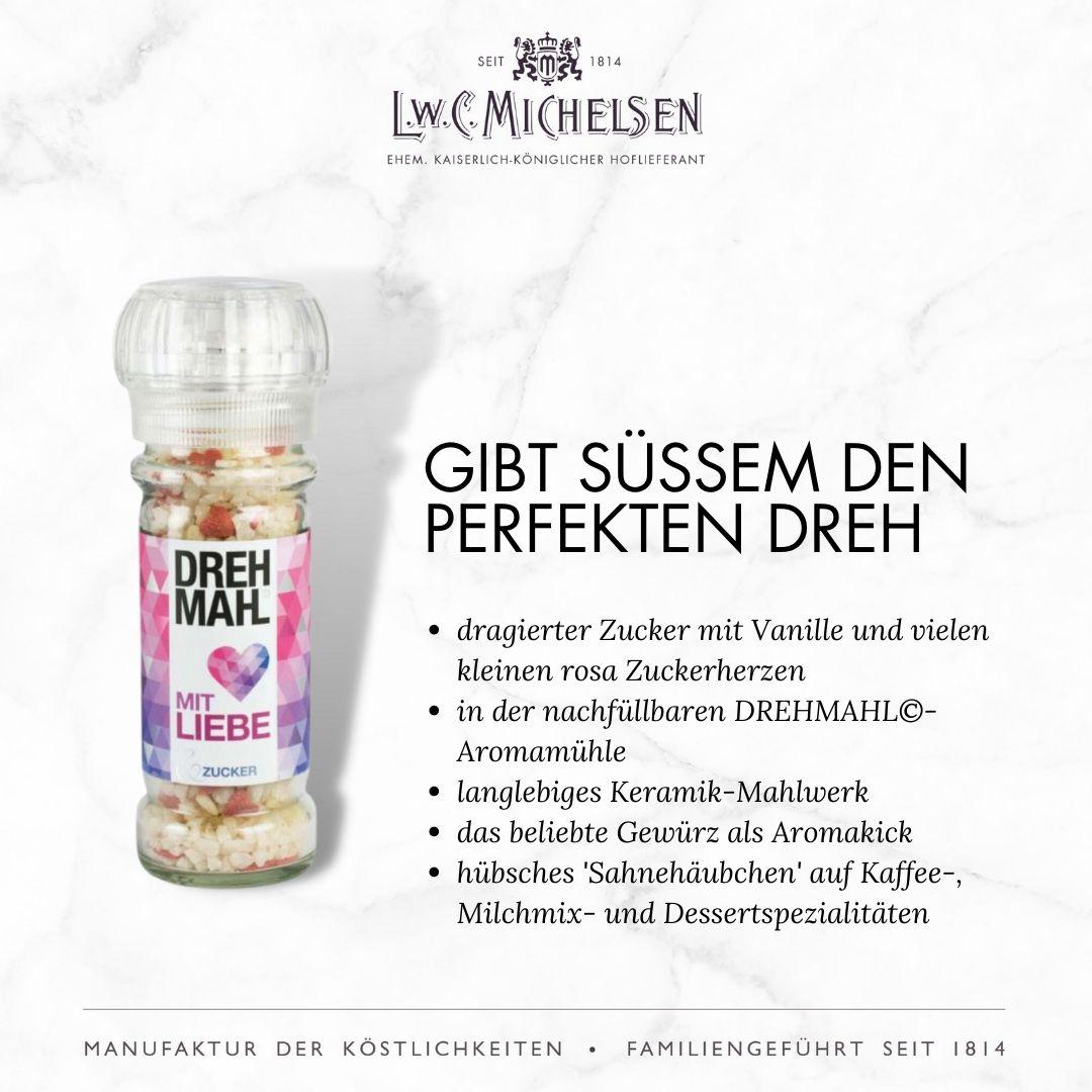 3er Set DREHMAHL "Special" - Geschenk-Schachtel: Exquisite Zuckermühlen für besondere Genussmomente
