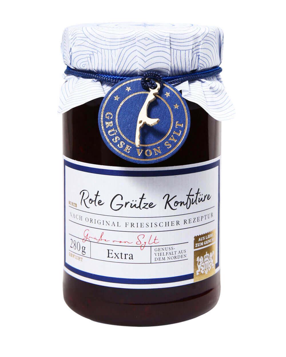 Sylter Süsse: Rote Grütze Konfitüre Extra: Unsere Sylter Süsse Rote Grütze Konfitüre mit fünf erlesenen Früchten –...