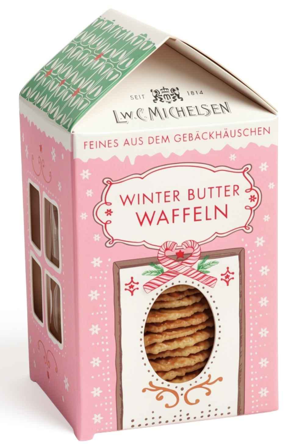Gebäckhäuschen Winter-Butter-Waffeln