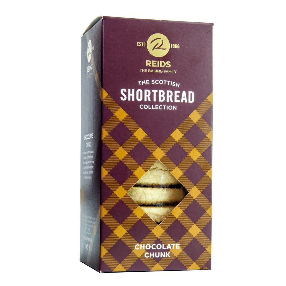 REIDS Shortbread Chocolate Chunk 150g: Tauchen Sie ein in den exquisiten Genuss unseres REIDS Shortbread Chocolate Chunk....