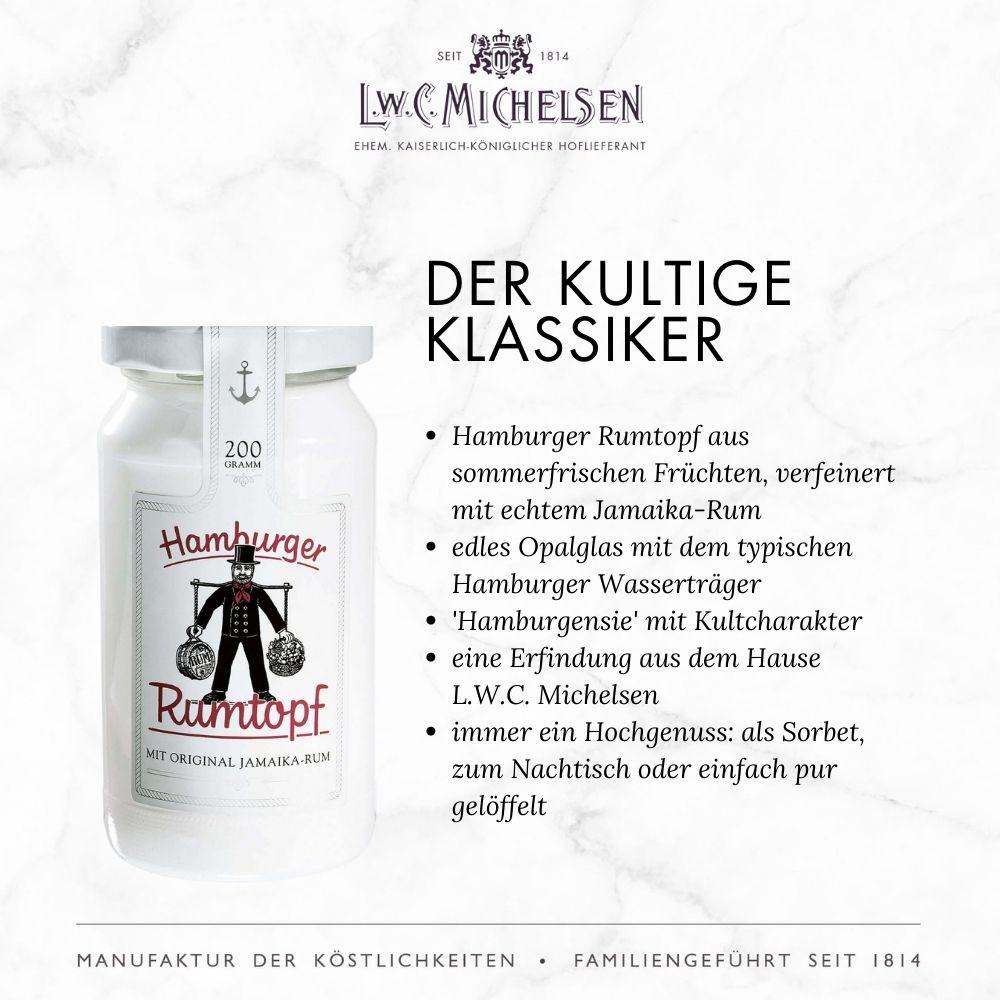 Mamas Rumkirschen - groß: Sauerkirschen mit Vanille in Rum verfeinert, ideal als Dessert oder Topping für Eis