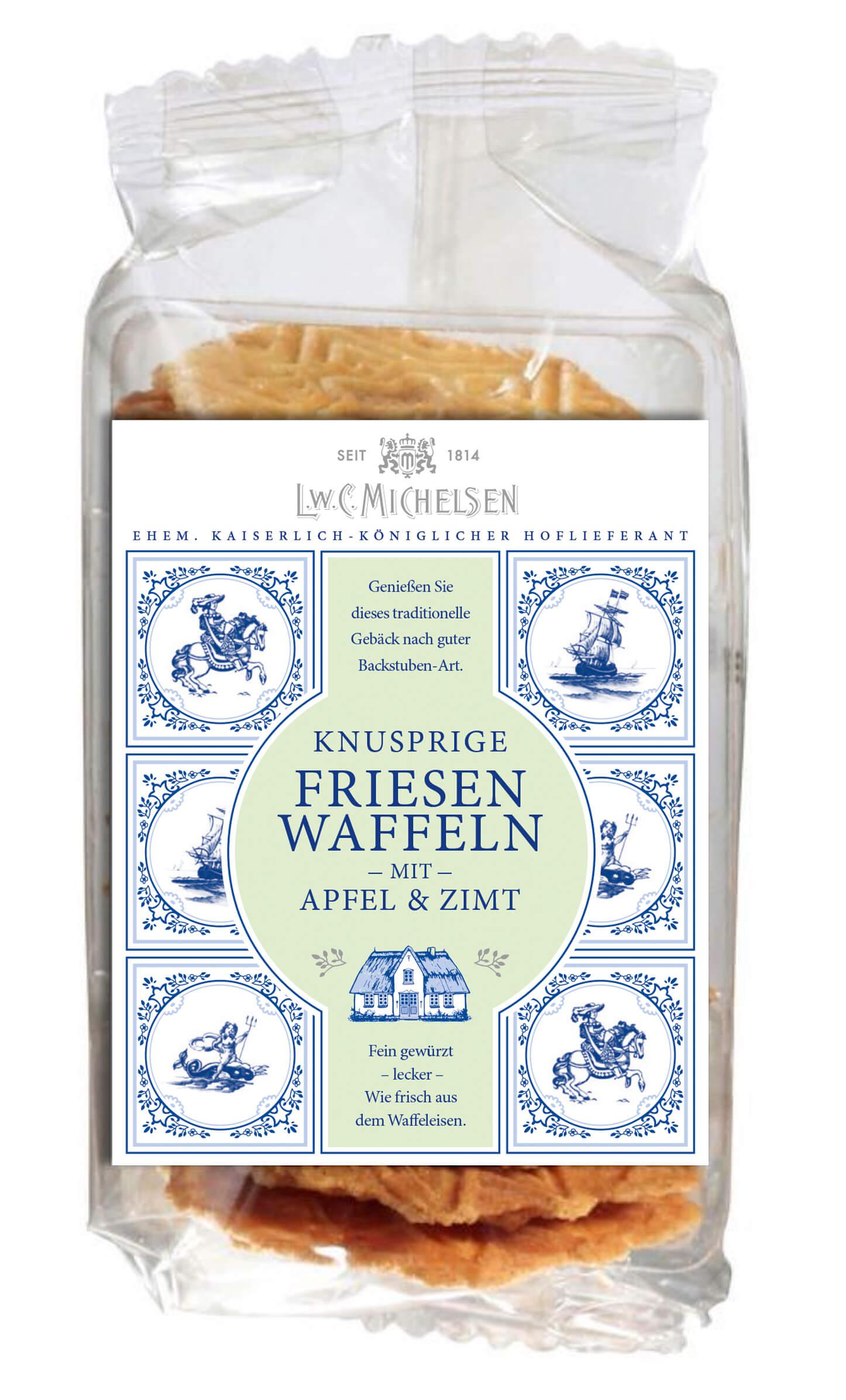 Delfter Waffeln Apfel & Zimt: Tauchen Sie ein in den verführerischen Geschmack unserer Delfter Waffeln mit Apfel und Zimt....