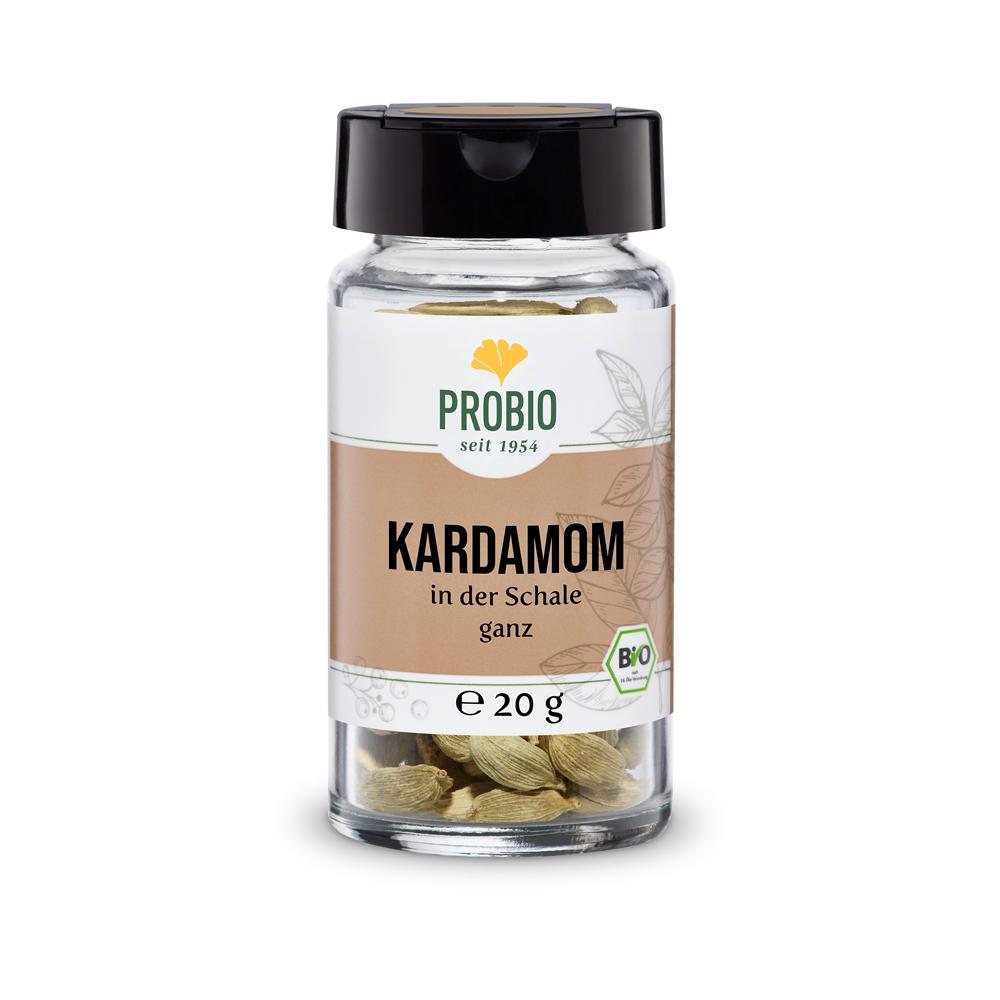 Probio: Kardamom in der Schale ganz 20g Glas (BIO): Entdecken Sie den einzigartigen Geschmack unseres PROBIO Kardamoms in...