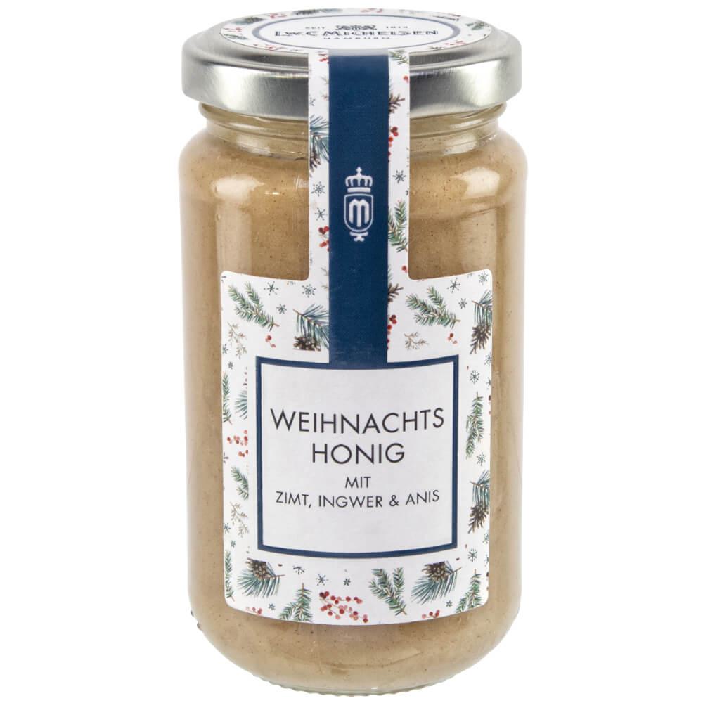 Weihnachts-Honig mit Zimt, Ingwer & Anis: Tauchen Sie ein in die Welt des Genusses mit unserem Weihnachts-Honig, verfeinert...