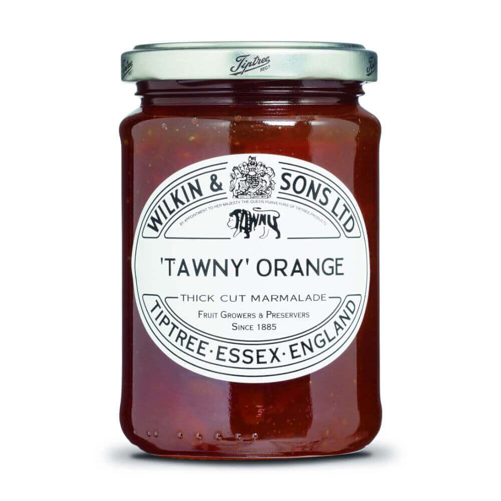 W&S "Tawny" Orange 340g Glas: Tauchen Sie ein in die Welt des Genusses mit unserem  "Tawny" Orange Fruchtaufstrich im 340g...