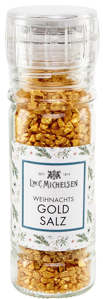 Weihnachts-Gold-Salz: Entdecken Sie unser Weihnachts-Gold-Salz, ein grobes Salz mit einem festlichen Goldüberzug, das Ihre...