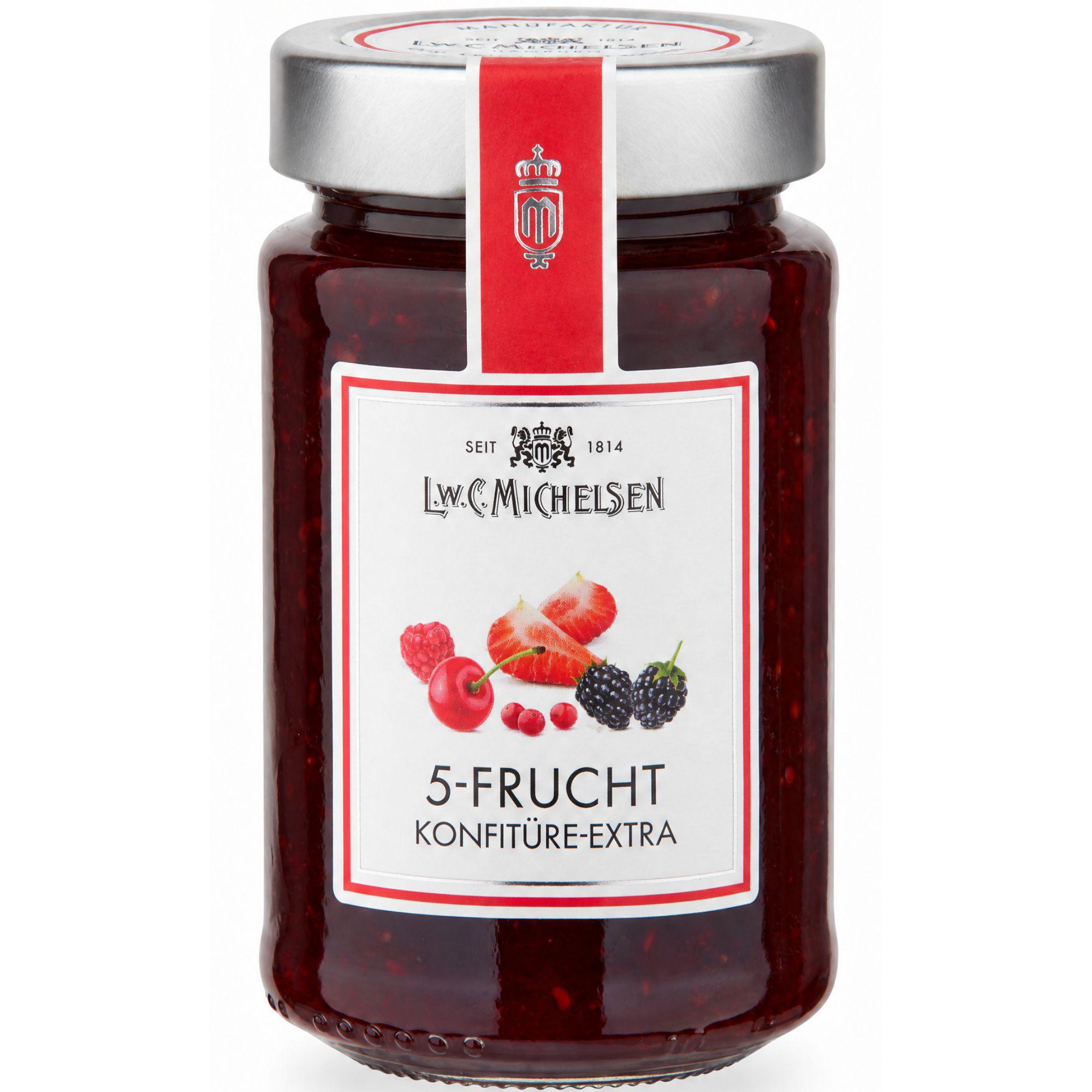 L.W.C. Michelsen 5-Frucht Konfitüre-Extra im Glas