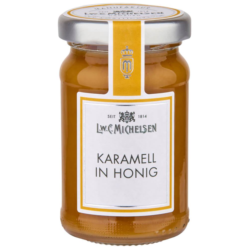 Karamell in Honig: Unser feiner Toffee-Honig mit Karamell ist ein wahres Meisterwerk der Feinkostkunst. Seit 1814 steht...