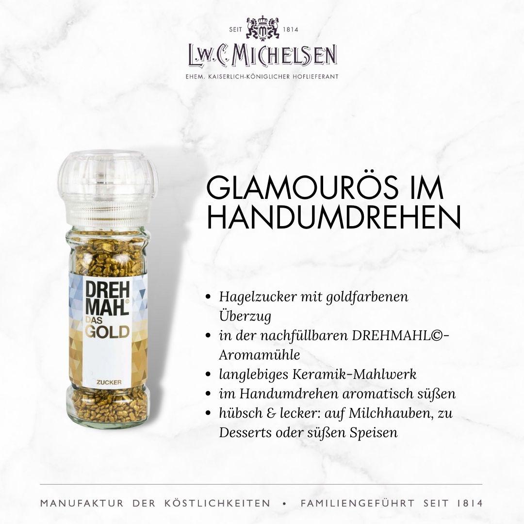 3er Set DREHMAHL "Special" - Geschenk-Schachtel: Exquisite Zuckermühlen für besondere Genussmomente
