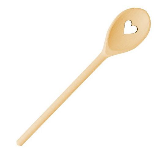 Kochlöffel aus Holz mit Herz-Ausschnitt – Perfekt für Geschenkideen