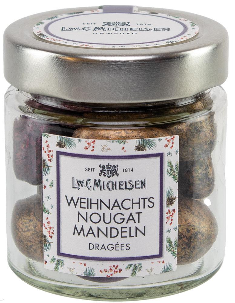 Weihnachts-Dragées Nougat-Mandeln: Tauchen Sie ein in die festliche Welt von L.W.C. Michelsen mit unseren Weihnachts-Dragées...