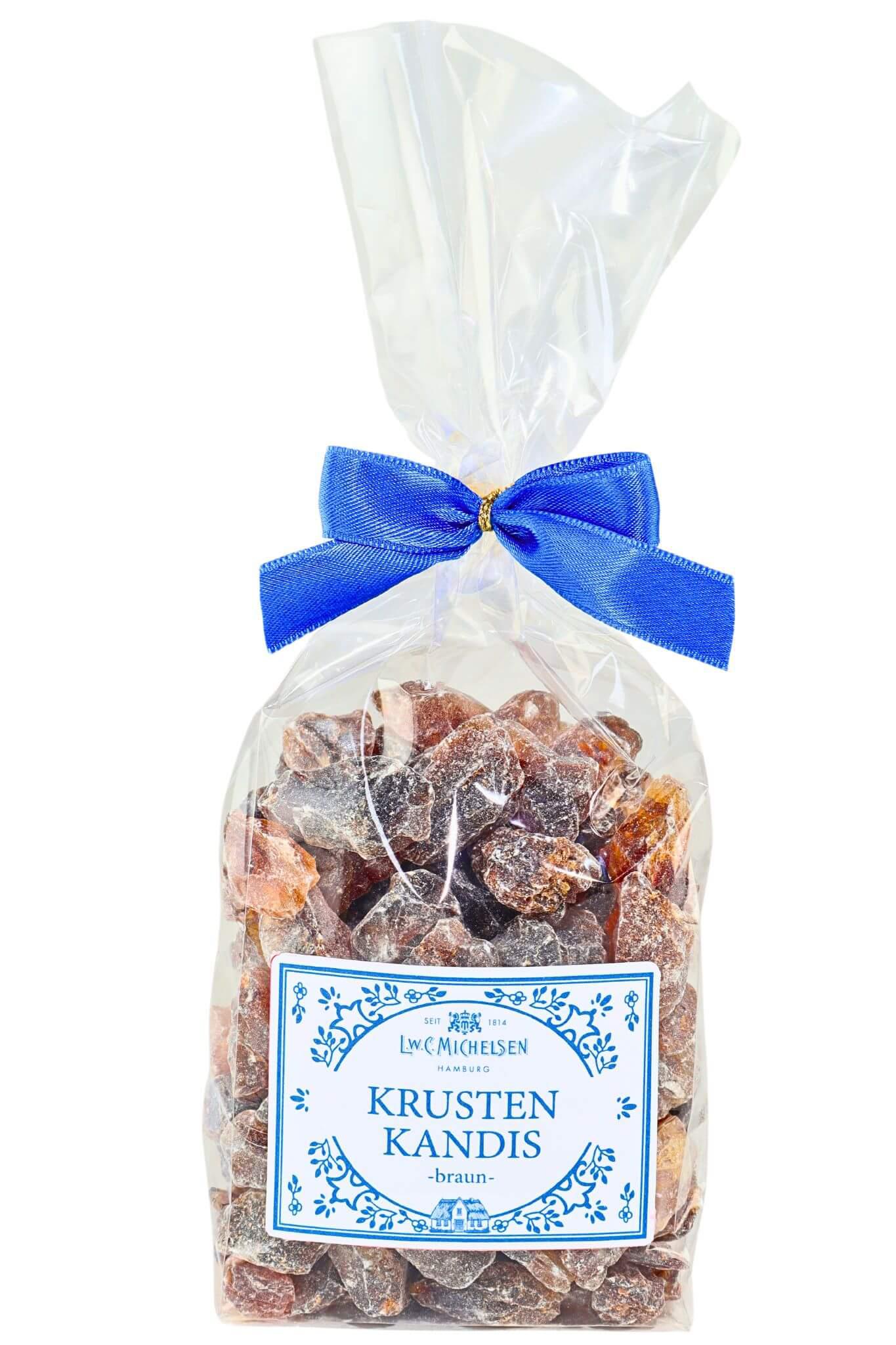 Krustenkandis, braun im Cellophanbeutel: Tauchen Sie ein in die Welt des Genusses mit unserem braunen Krustenkandis im...