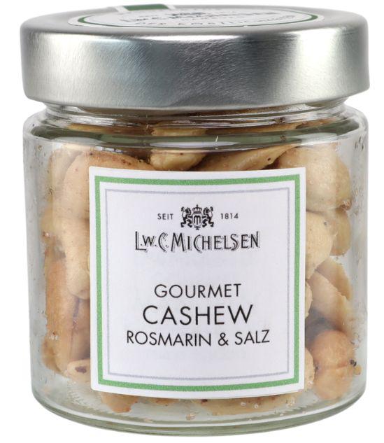 Gourmet-Cashew mit Rosmarin & Salz: Tauchen Sie ein in die Welt der feinen Genüsse mit unseren Gourmet-Cashews, veredelt mit...