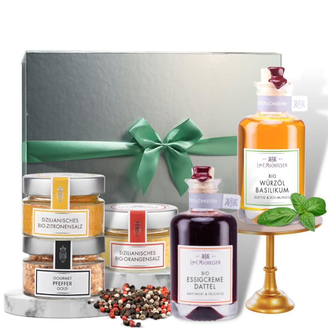 Zum Grillen - Geschenkbox: Kulinarische Begleiter für den perfekten Grillabend