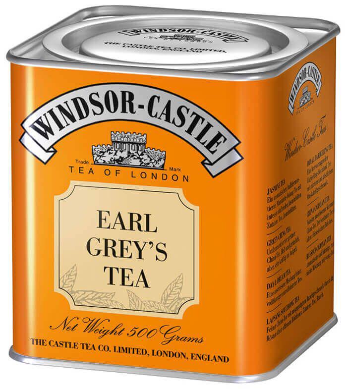 Windsor-Castle: Earl Grey's Tea 500g Dose: Entdecken Sie den unvergleichlichen Geschmack von Windsor-Castle Earl Grey's Tea...