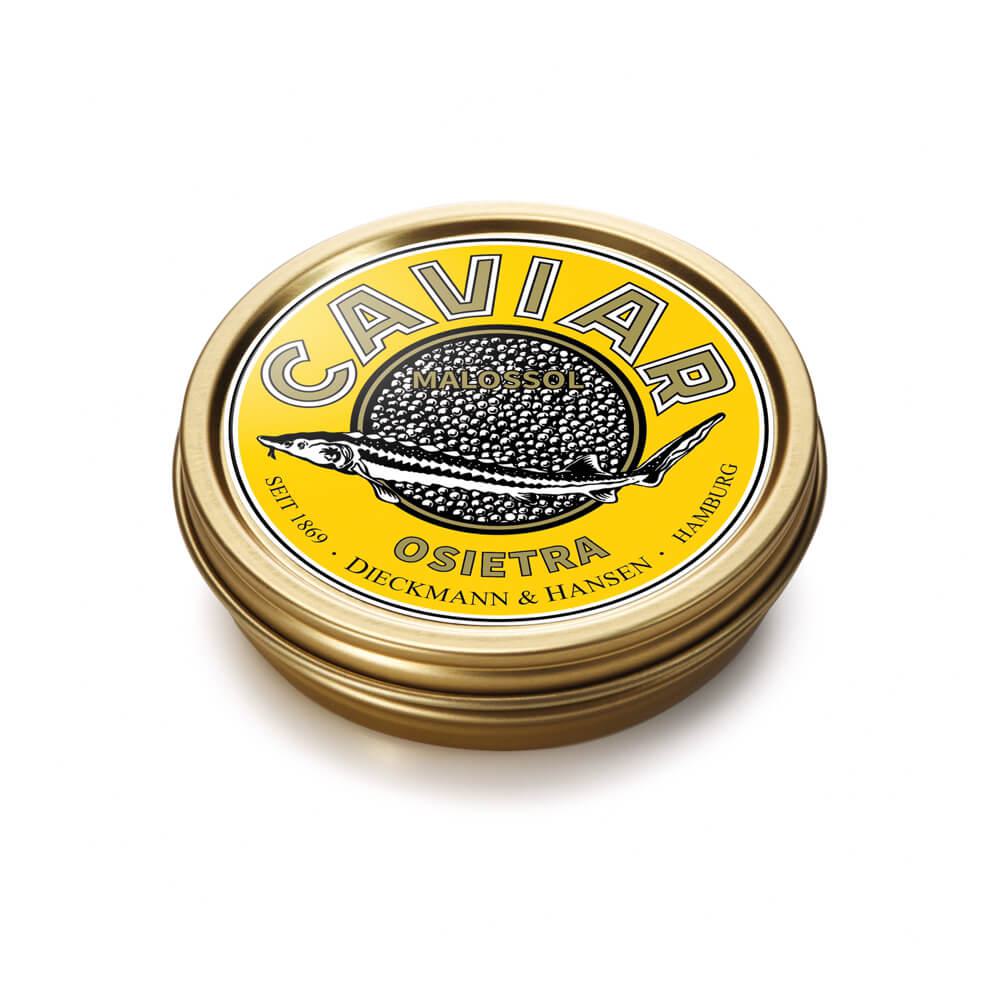 Osietra Caviar, frisch, 250 g: Unser frischer Osietra Kaviar, 250 g, ist eine wahre Delikatesse für Feinschmecker. Mit einem...