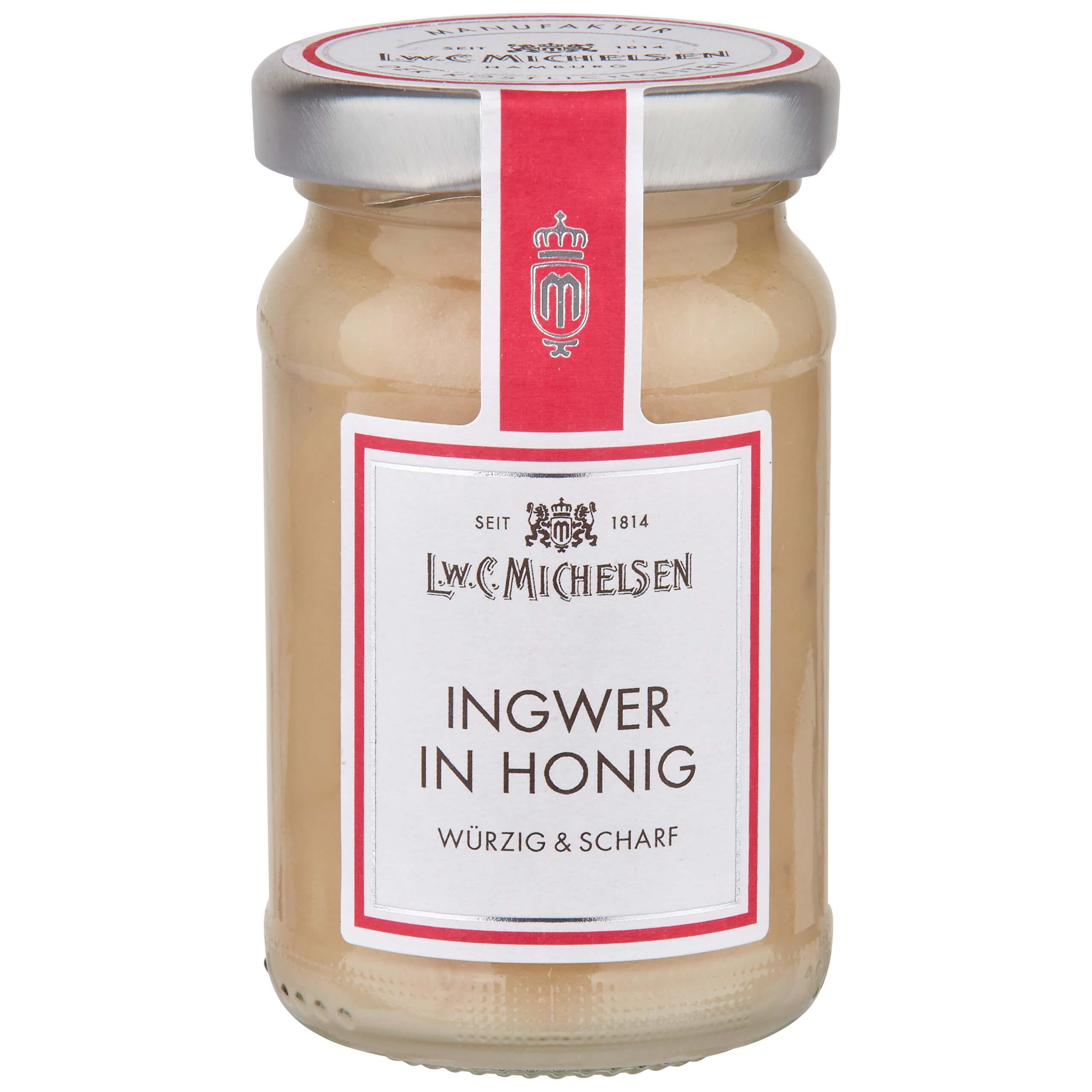 Ingwer in Honig : Unser Ingwer in Honig ist ein wahres Geschmackserlebnis. Feinster Honig trifft auf gemahlenen Ingwer, der...