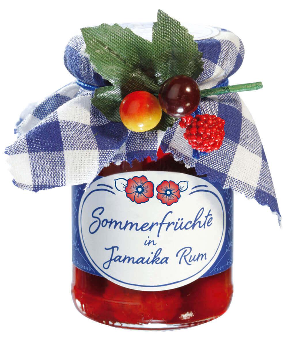 Mamas Rumkirschen - groß: Sauerkirschen mit Vanille in Rum verfeinert, ideal als Dessert oder Topping für Eis