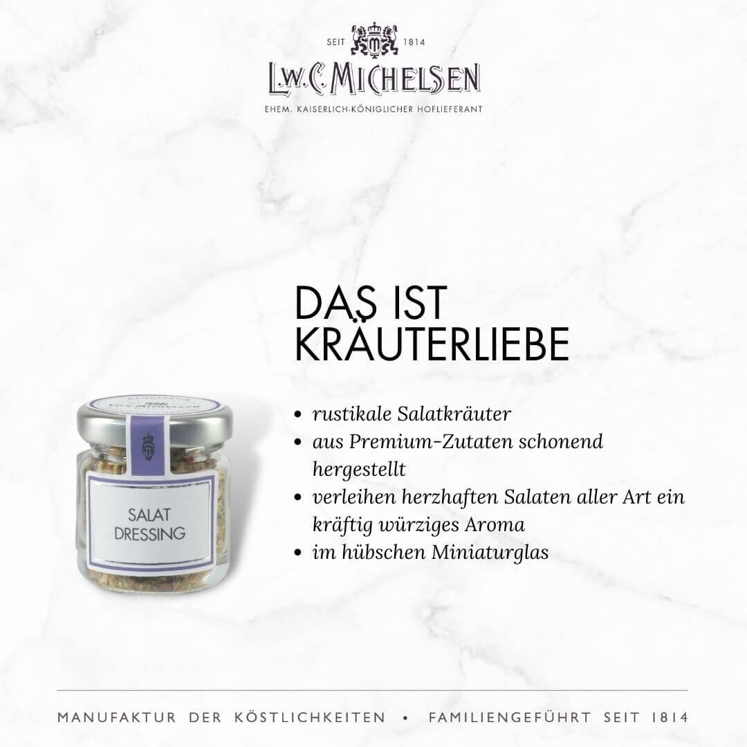 Food-Geschenk-Set Salatglück - Geschenkschachtel: Feinste Dressings und Öle für Salatliebhaber